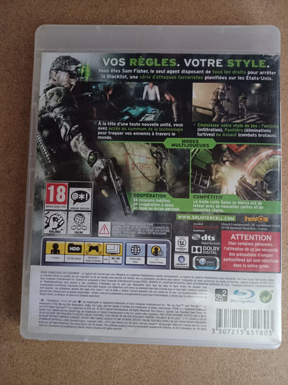 Tom clancy’s Splinter celle blacklist