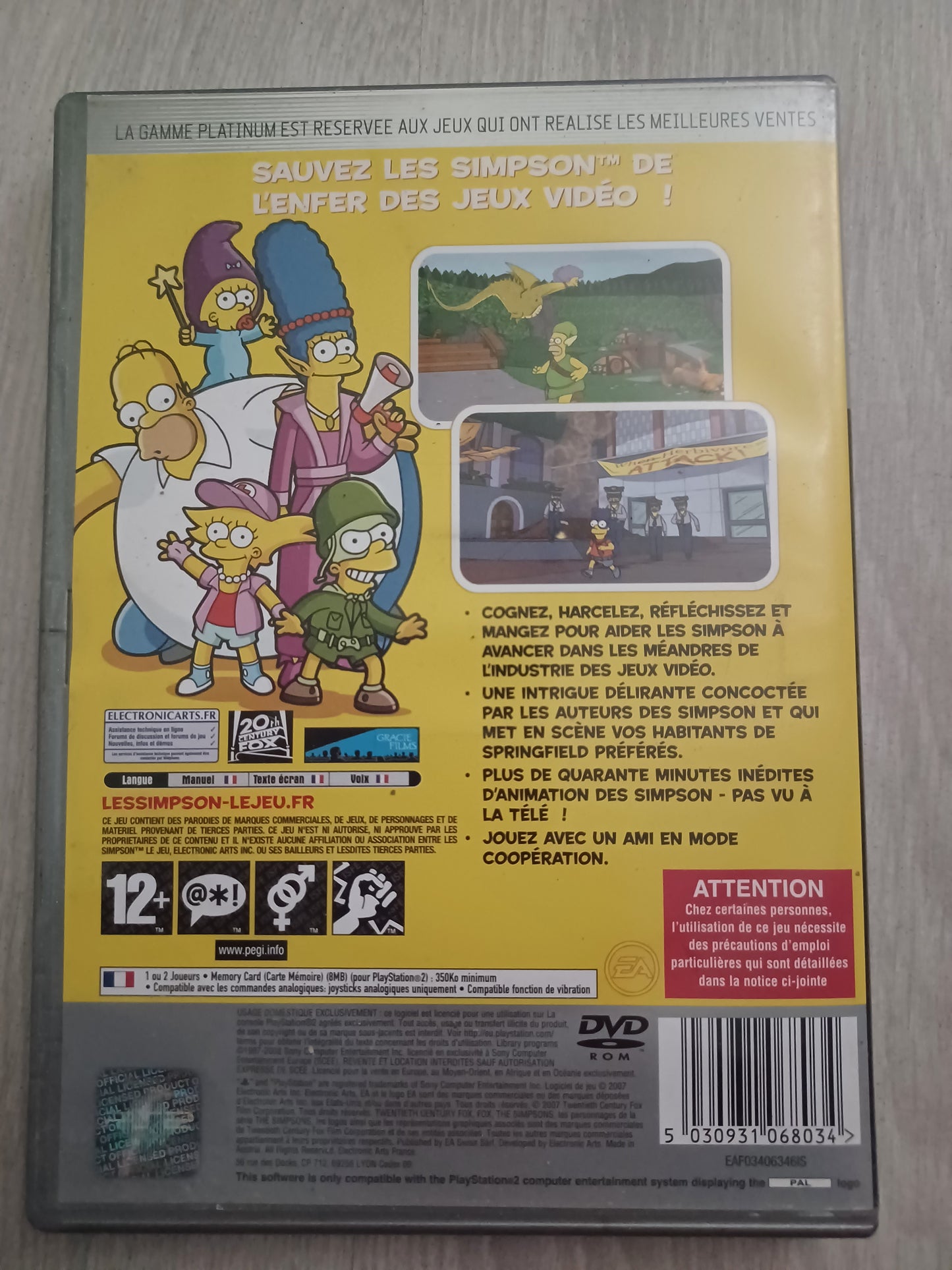Les simpson Le jeu (Platinum)