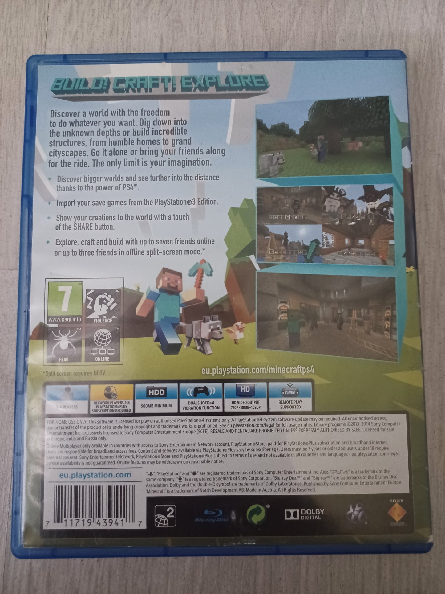 Minecraft playstation 4 edition