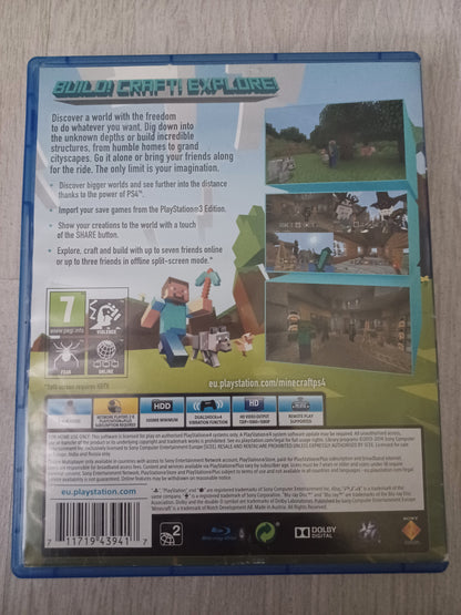 Minecraft playstation 4 edition