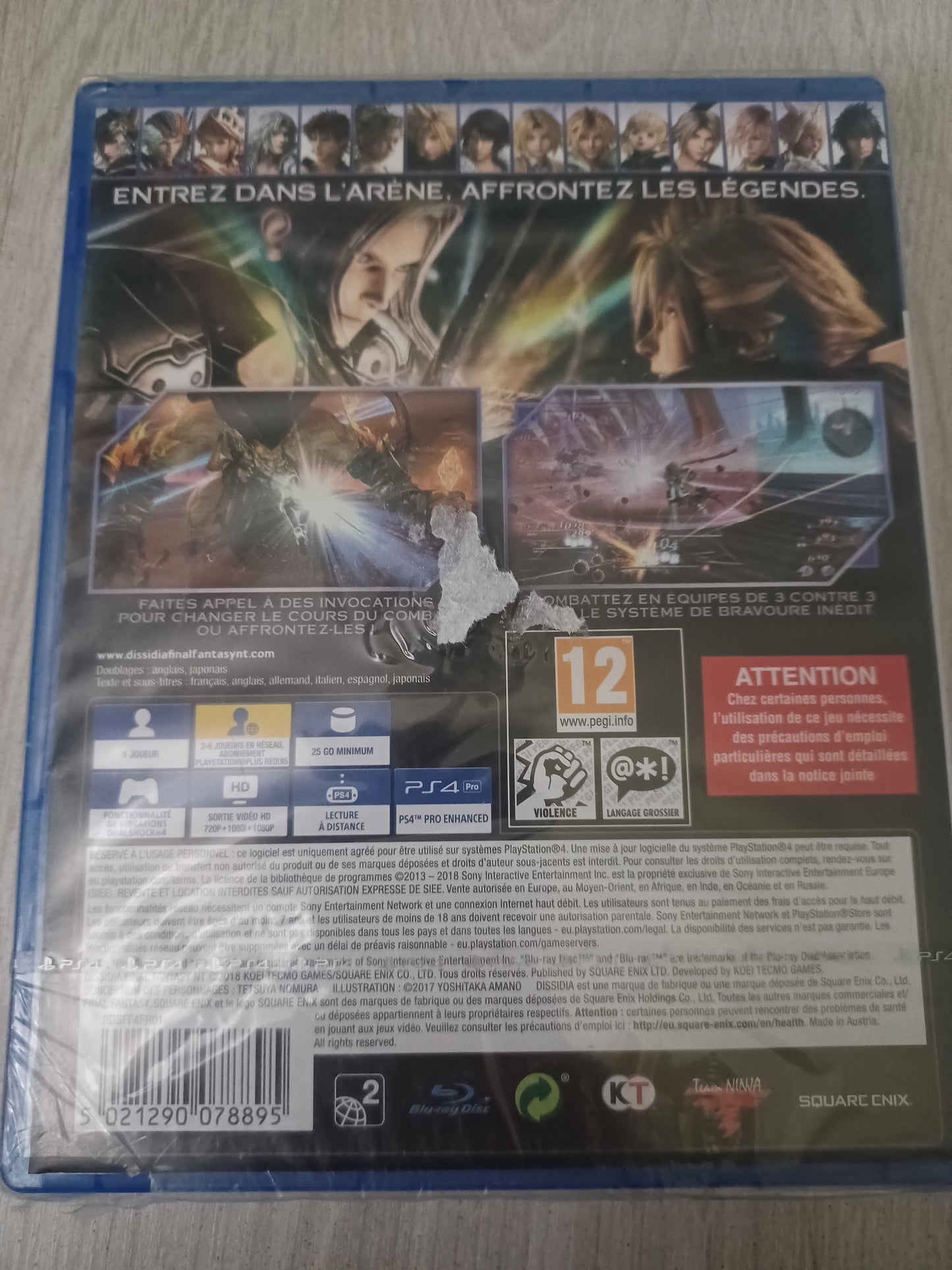 Dissidia final fantasy nt